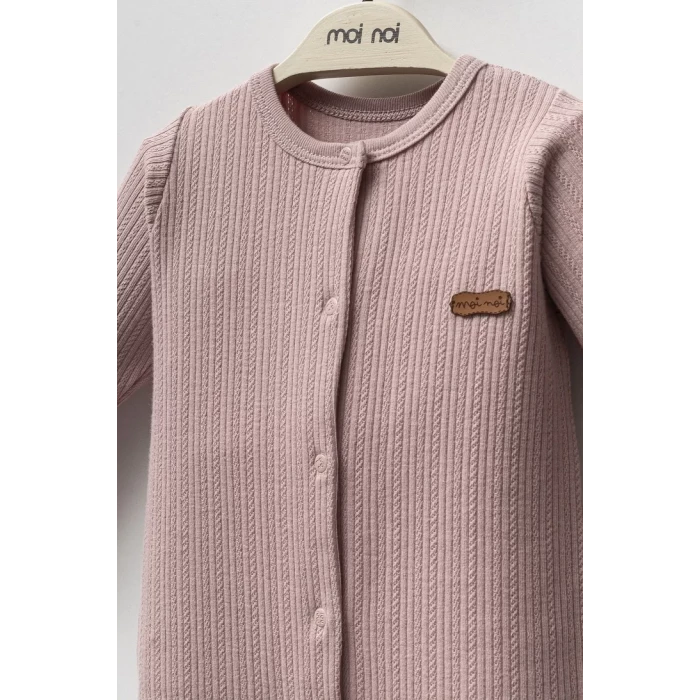 Moi Noi Şapkalı Tulum Mnb1236 Mürdüm