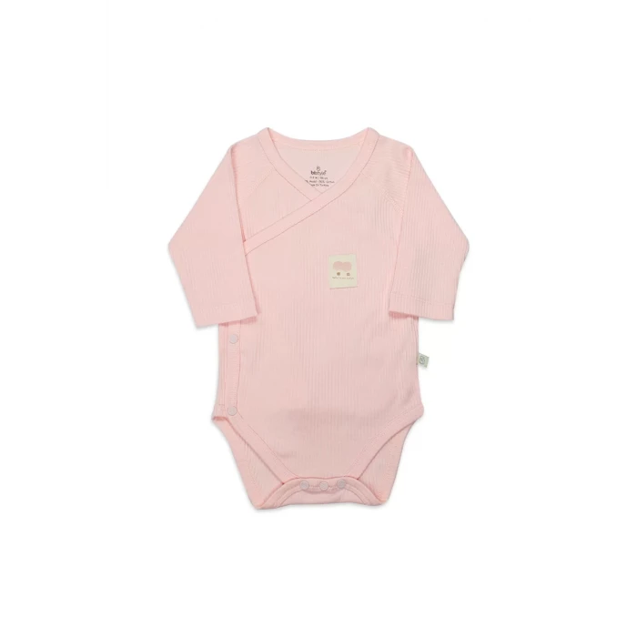 Organic Modal Flying Balloons Kruvaze Uzun Kol Body Bs17121 Pembe