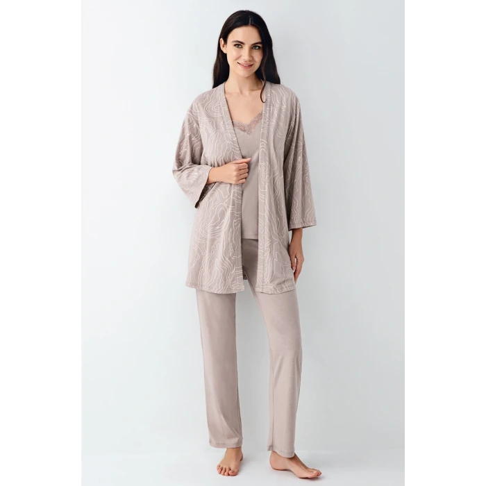 Pierre Cardin 9099-s 3lü Pijama Takımı
