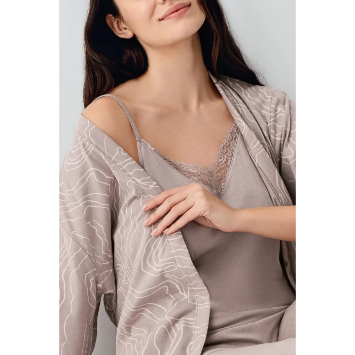 Pierre Cardin 9099-s 3lü Pijama Takımı