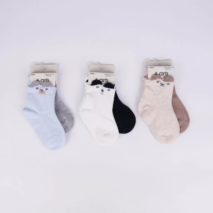 Retkit 2li Erkek Bebek Soket Çorap K44144 Asorti