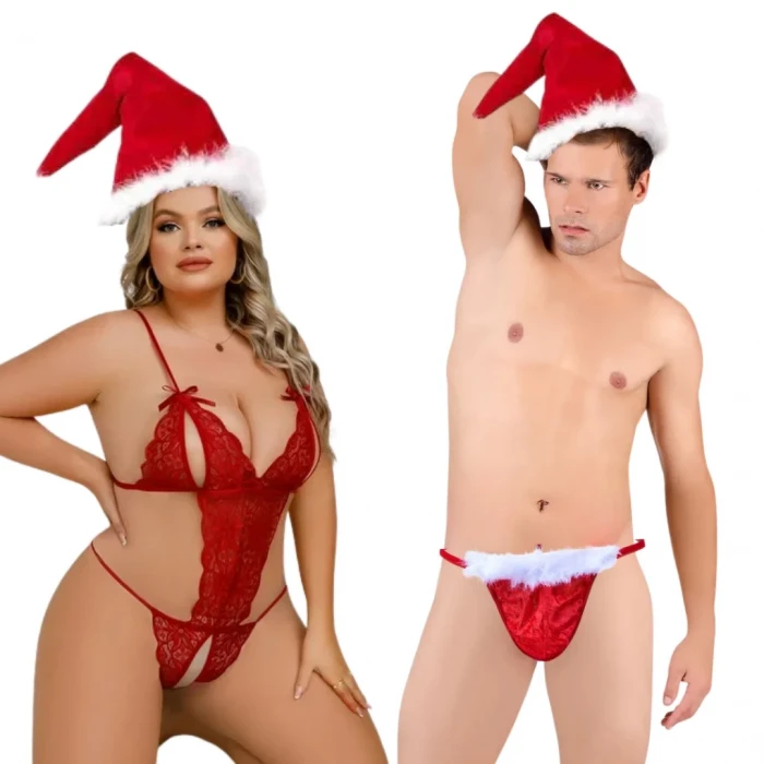 Seksi Erkek Ve Kadın Yılbaşı Seti