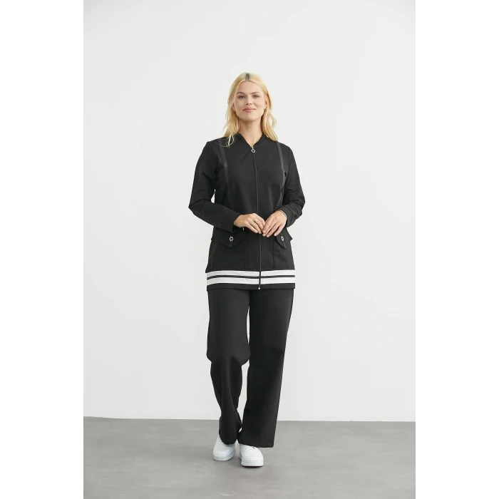 Sementa 76511 Tam Fermuarlı Tunik Eşofman Takım