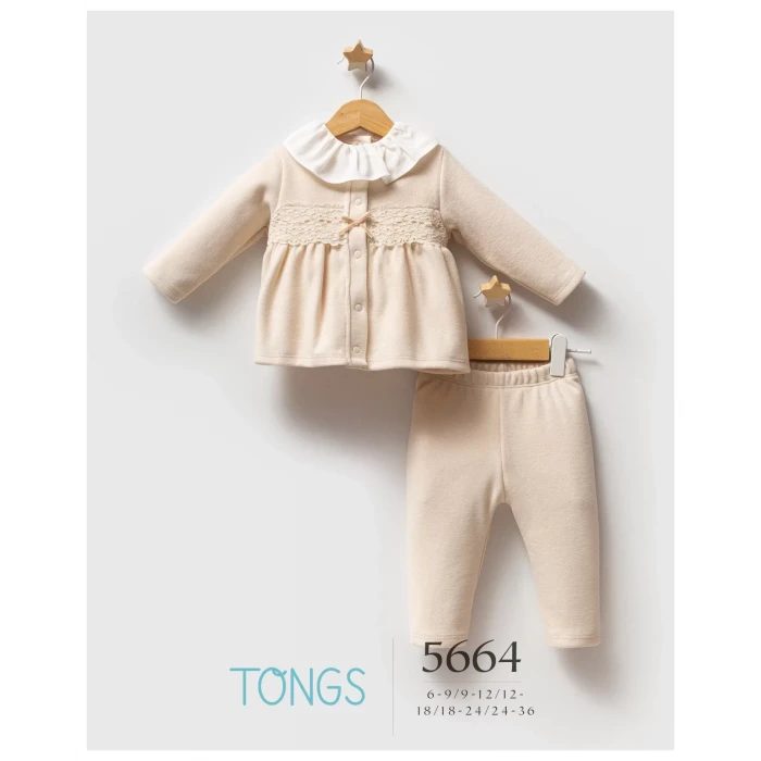 Tongs Baby Lace Dream 3lü Takım 5664 Ekru