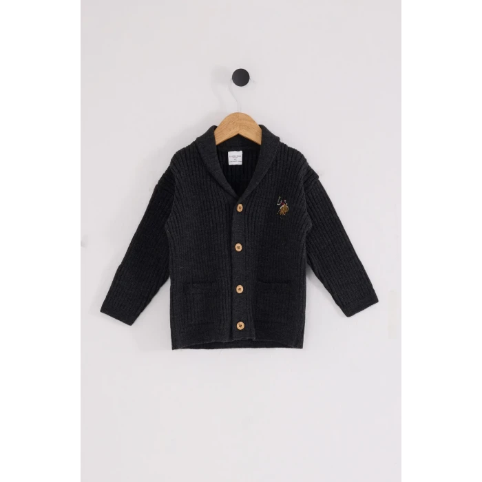 U.s. Polo Assn Bebek Hırka Usb2608 Antrasit Melanj