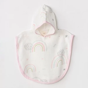 Ac24666 Müslin Have A Nice Day Bebek Panço Pink White