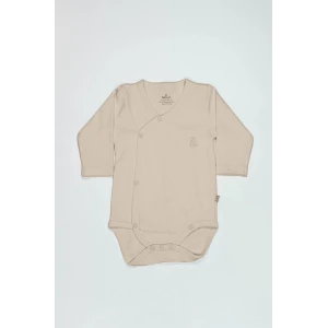 Bistyle Organik Natural Basic Style Kruvaze Uzun Kol Body Bs17102 Bej
