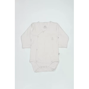 Bistyle Organik Natural Basic Style Kruvaze Uzun Kol Body Bs17102 Ekru