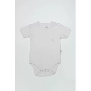 Bistyle Organik Natural Basic Style Yarım Kol Body Bs17103 Beyaz