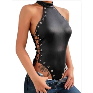 Fantezi Yanları Kuş Gözlü Yandan Bağlamalı Seksi Babydol