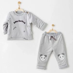 Fiber Keep Smiling 2li Takım Grey