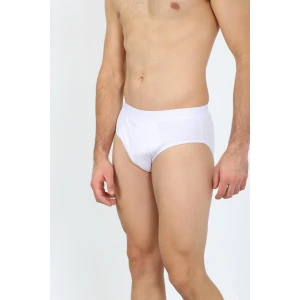 Giyim Erkek Pamuk Likralı Slip Beyaz