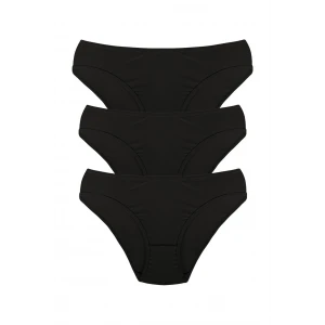 Giyim Kadın 3lü Külot Siyah