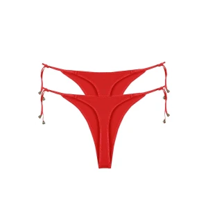 Giyim Kadın Kırmızı Yandan Bağlamalı 2li Tanga Slip