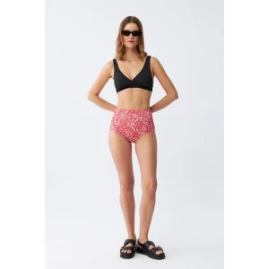 Giyim Kadın Pedli Yüksek Bel Bikini Takımı - Siyah