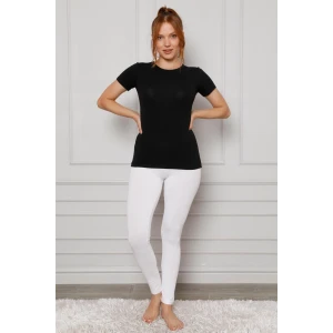 Giyim Penye Likralı Tayt Beyaz