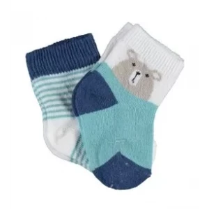 Hello Teddy Bear 2li Kız Çorap  Yeşil