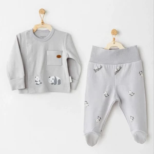 Keep Smiling 2li Zıbın Takım Grey