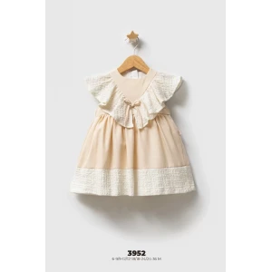 Tongs Baby Bebek Elbise 3952 Bej