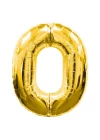 0 Rakamlı Folyo Balon Gold Renk  40 inç