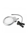 2.5X130 Mm 5X24 Mm Led Aydınlatmalı Büyüteç Masa Üstü Metal Hortum Mandallı Mg15124-C