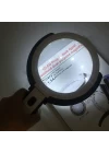 2X5X120Mm   10 Ledli  Masaüstü Büyüteç