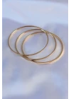 316L Çelik Gold Renk Ajda Model Kadın 65 mm Bilezik - TJ-BB5361
