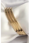316L Çelik Gold Renk Ajda Model Kadın Bileklik - TJ-BB6593