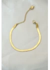 316L Çelik Gold Renk İtalyan Zincirli Bileklik - TJ-BB4103