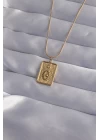 316L Çelik Zincir Gold Renk Zirkon Taşlı Göz Figür Tarot Kolye - TJ-BKO9017