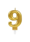 9 Rakam Mum Gold Renk