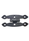 Antika Tarz Dekoratif Pirinç Dar Menteşe - 75x39 mm, Oksit
