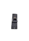 Antika Tarz Dekoratif Pirinç Dik Dövme Kapı Kulbu - 90x31 mm, Oksit