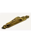 Antika Tarz Dekoratif Pirinç Kubbeli Çekme Kapı Kolu - 396x68 mm, Antik