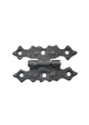 Antika Tarz Dekoratif Pirinç Yıldız Menteşe - 63x36 mm, Oksit