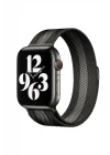 Apple Watch 38mm Metal Mıknatıslı Kordon - Siyah-Beyaz
