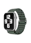 Apple Watch 38mm Star Kordon - Zigzag Yeşil-Siyah