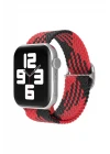 Apple Watch 42mm Star Kordon - Kırmızı-Siyah