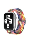 Apple Watch 42mm Star Kordon - Siyah-Kırmızı-Sarı