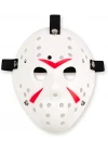 Beyaz Renk Kırmızı Çizgili Tam Yüz Hokey Jason Maskesi Hannibal Maskesi