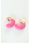 CCB Pembe Gold Çift Renk Küpe - TJ-BKP8877