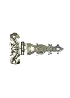 Dekoratif, Sac Tek Kuyruklu Menteşe - 40x68 mm, Küçük, Nikel, 1 Adet