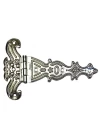 Dekoratif, Sac Tek Kuyruklu Menteşe - 69x102 mm, Büyük, Nikel, 100 Adet