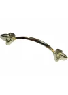 Dekoratif Zamak Yaprak Kulp - 96mm, Sarı, 100 Adet