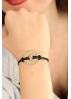 FREEDOM (Özgür) Siyah Deri İpli Unisex Mood Bileklik - TJ-BB1988
