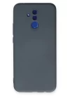 Huawei Mate 20 Lite Kılıf Nano içi Kadife Silikon - Gri