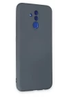 Huawei Mate 20 Lite Kılıf Nano içi Kadife Silikon - Gri