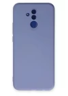 Huawei Mate 20 Lite Kılıf Nano içi Kadife Silikon - Lila