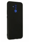 Huawei Mate 20 Lite Kılıf Nano içi Kadife Silikon - Siyah