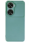Huawei Nova 12 SE Kılıf Auto Focus Karbon Kapak - Koyu Yeşil